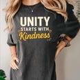 Unity Kindness Shirt Women Teachers Kids Unity Day Orange Women's Comfort Colors T-Shirt Pepper