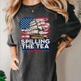 US History Teacher Boston Spilling The Tea Since 1773 Women's Comfort Colors T-Shirt Pepper