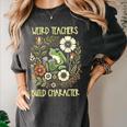 Weird Teachers Build Character Frog Reading Book Librarian Women's Comfort Colors T-Shirt Pepper Weird Teachers Build Character Frog Reading Book Librarian Women's Comfort Colors T-Shirt Pepper