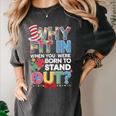 Why Fit In Doctor Teacher Cat In Hat Cool Autism Awareness Men Women Kids Women's Comfort Colors T-Shirt Pepper Why Fit In Doctor Teacher Cat In Hat Cool Autism Awareness Men Women Kids Women's Comfort Colors T-Shirt Pepper