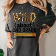 Wild About 2Nd Grade School Grade Teacher Women's Comfort Colors T-Shirt Pepper