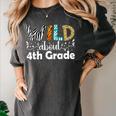 Wild About 4th Grade First Day Of School Teacher Student Women's Comfort Colors T-Shirt Pepper Wild About 4th Grade First Day Of School Teacher Student Women's Comfort Colors T-Shirt Pepper