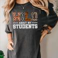 Wild About My Students Shirt Animals Teacher Women's Comfort Colors T-Shirt Pepper