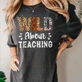 Wild About Teaching Teacher Lover Animals Leopard Zebra Women's Comfort Colors T-Shirt Pepper Wild About Teaching Teacher Lover Animals Leopard Zebra Women's Comfort Colors T-Shirt Pepper