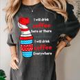 I Will Drink Coffee Here Or There Teacher Teaching Women's Comfort Colors T-Shirt Pepper I Will Drink Coffee Here Or There Teacher Teaching Women's Comfort Colors T-Shirt Pepper