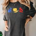 Women Art Teacher Back To School Artist Primary Color Theory Women's Comfort Colors T-Shirt Pepper