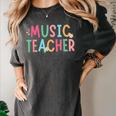 Women Music Teacher First Day Of School Elementary School Women's Comfort Colors T-Shirt Pepper
