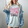 4th Fourth Grade Vibes Back To School Coquette Teacher Girl Women's Comfort Colors T-Shirt Bay