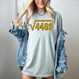 6 7 Leopard Pattern Meme Square Root 4489 Slang Math Teacher Women's Comfort Colors T-Shirt Bay