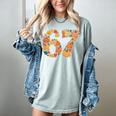 67 6 7 Fall Leaves For Teachers 67 Teacher Women's Comfort Colors T-Shirt Bay