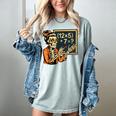 67 Teacher Halloween Skeleton Women's Comfort Colors T-Shirt Bay