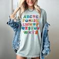 ABC Cute Monster Alphabet Halloween Teacher Costume Kids Women's Comfort Colors T-Shirt Bay