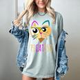 Abstract Cat Art Picatsso Shirt For Art Teachers Women's Comfort Colors T-Shirt Bay Abstract Cat Art Picatsso Shirt For Art Teachers Women's Comfort Colors T-Shirt Bay