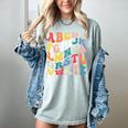 Alphabet Hi Back To School ABC Pre K Kindergarten Teacher Women's Comfort Colors T-Shirt Bay Alphabet Hi Back To School ABC Pre K Kindergarten Teacher Women's Comfort Colors T-Shirt Bay