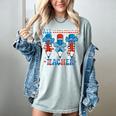 All American Teacher Pencil Coquette Bow USA Flag Teachers Women's Comfort Colors T-Shirt Bay All American Teacher Pencil Coquette Bow USA Flag Teachers Women's Comfort Colors T-Shirt Bay