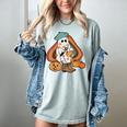 Art Teacher Painting Brushes Retro Pumpkin Ghost Artist Women's Comfort Colors T-Shirt Bay