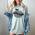 Back To School Checkered Apple Teacher Checkerboard Teacher For Men Women Girls Kids Women's Comfort Colors T-Shirt Bay