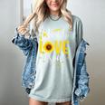 Back To School Teach Love And Inspire Teacher Sunflower Women's Comfort Colors T-Shirt Bay Back To School Teach Love And Inspire Teacher Sunflower Women's Comfort Colors T-Shirt Bay