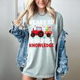 Back To School Teacher Farming Tractor Farmer Kids 100th Day Women's Comfort Colors T-Shirt Bay Back To School Teacher Farming Tractor Farmer Kids 100th Day Women's Comfort Colors T-Shirt Bay