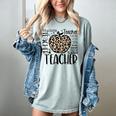 Back To School Teacher Life Apple Leopard Teacher Women Women's Comfort Colors T-Shirt Bay Back To School Teacher Life Apple Leopard Teacher Women Women's Comfort Colors T-Shirt Bay