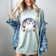 Boo Jour Ghost Halloween French Teacher Cute Coffe Croissant Women's Comfort Colors T-Shirt Bay Boo Jour Ghost Halloween French Teacher Cute Coffe Croissant Women's Comfort Colors T-Shirt Bay
