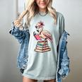 Book Lover Cute Flamingo Reading Teacher Librarian Women Women's Comfort Colors T-Shirt Bay