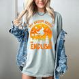 My Broom Broke So Now I Teach English Halloween Teacher Women's Comfort Colors T-Shirt Bay