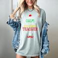 All Is Calm Said No 1st Grade Teacher Ever Christmas Teacher Women's Comfort Colors T-Shirt Bay