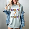 You Can't Scare Me I'm A Teacher Halloween Costume Women's Comfort Colors T-Shirt Bay