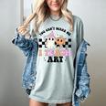 You Can't Scare Me I Teach Art Retro Teacher Ghost Halloween Women's Comfort Colors T-Shirt Bay