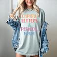 Capital Letters And Periods Bruh Bruh Teacher Women Women's Comfort Colors T-Shirt Bay Capital Letters And Periods Bruh Bruh Teacher Women Women's Comfort Colors T-Shirt Bay
