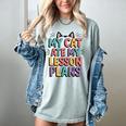 My Cat Ate My Lesson Plans Teacher Cat Humor Women's Comfort Colors T-Shirt Bay