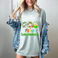 Chillin With My Pre-K Snowmies Christmas Teacher Xmas Women's Comfort Colors T-Shirt Bay