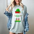 Christmas Kindergarten Elf Squad Teacher Student Women's Comfort Colors T-Shirt Bay