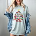 Christmas Library Tree Love Reading Books Nerd Teacher Women's Comfort Colors T-Shirt Bay Christmas Library Tree Love Reading Books Nerd Teacher Women's Comfort Colors T-Shirt Bay