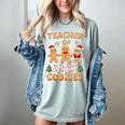 Christmas Teacher Of Smart Cookies Gingerbread Man Teaching Women's Comfort Colors T-Shirt Bay Christmas Teacher Of Smart Cookies Gingerbread Man Teaching Women's Comfort Colors T-Shirt Bay