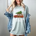 Christmas Teacher Squad Festive Car Tree Lights Xmas Women's Comfort Colors T-Shirt Bay