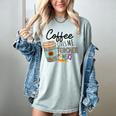Coffee Gives Me Teacher Power Teacher Elementary Women Women's Comfort Colors T-Shirt Bay