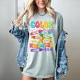 Color The World With Kindness Teachers Back To School Women's Comfort Colors T-Shirt Bay Color The World With Kindness Teachers Back To School Women's Comfort Colors T-Shirt Bay