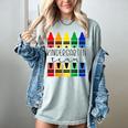 Colorful Crayon Kindergarten Team Tee For Teachers Students Men Women Kids Women's Comfort Colors T-Shirt Bay