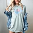 Coquette Bow Teach Teacher Happy First Day Back To School Women's Comfort Colors T-Shirt Bay Coquette Bow Teach Teacher Happy First Day Back To School Women's Comfort Colors T-Shirt Bay