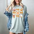 Coquette Bow Teacher Thanksgiving Fall Autumn Girls Women Women's Comfort Colors T-Shirt Bay