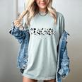 Cow Print For Elementary School First Grade Teachers Women's Comfort Colors T-Shirt Bay Cow Print For Elementary School First Grade Teachers Women's Comfort Colors T-Shirt Bay