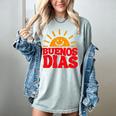 Cute Bilingual Spanish Teacher Buenos Dias Sunshine Women's Comfort Colors T-Shirt Bay Cute Bilingual Spanish Teacher Buenos Dias Sunshine Women's Comfort Colors T-Shirt Bay