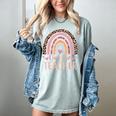 Cute Daycare Teacher Rainbow Leopard Print Childcare Worker Women's Comfort Colors T-Shirt Bay Cute Daycare Teacher Rainbow Leopard Print Childcare Worker Women's Comfort Colors T-Shirt Bay