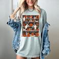 Cute Ghost Book Reading Books Lover Spooky Teacher Halloween Women's Comfort Colors T-Shirt Bay