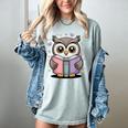 Cute Reading Owl Book Lover Teacher Librarian Bookworm Women's Comfort Colors T-Shirt Bay Cute Reading Owl Book Lover Teacher Librarian Bookworm Women's Comfort Colors T-Shirt Bay