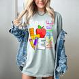 Cute Teach Love And Inspire Men Women Teacher Women's Comfort Colors T-Shirt Bay Cute Teach Love And Inspire Men Women Teacher Women's Comfort Colors T-Shirt Bay