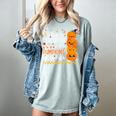 Cute Teacher Halloween For Women Men Teacher Pumpkin Women's Comfort Colors T-Shirt Bay Cute Teacher Halloween For Women Men Teacher Pumpkin Women's Comfort Colors T-Shirt Bay