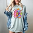 Dyslexia Different Perspective Reading Brain Floral Teacher Women's Comfort Colors T-Shirt Bay